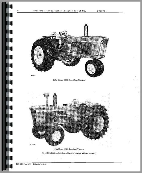 john deere  tractor parts manual