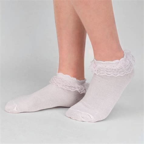 women s cute princess lace ruffle frilly ankle socks casual novelty