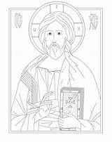 Coloring Icon Pages Icons Byzantine Catholic Orthodox Jesus Christ Church Kids Teacher Template Getdrawings Colorings Choose Board Wixstatic Docs sketch template