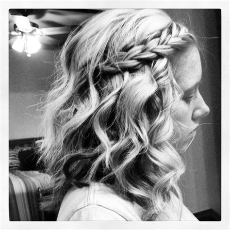 curly hair with braid day definitely doing this for recruitment this