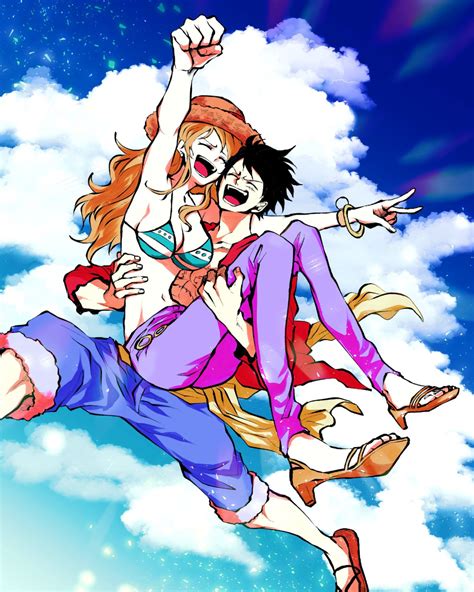 Luffy X Nami в 2020 г Пары аниме Большой куш Аниме