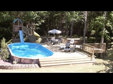 ground pool deck inspiration gallery youtube