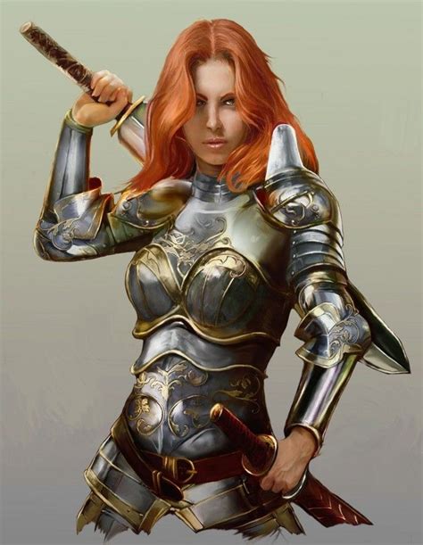 swordreign “ i love a woman in a full set of armour [x] ” fantasy art pinterest i love