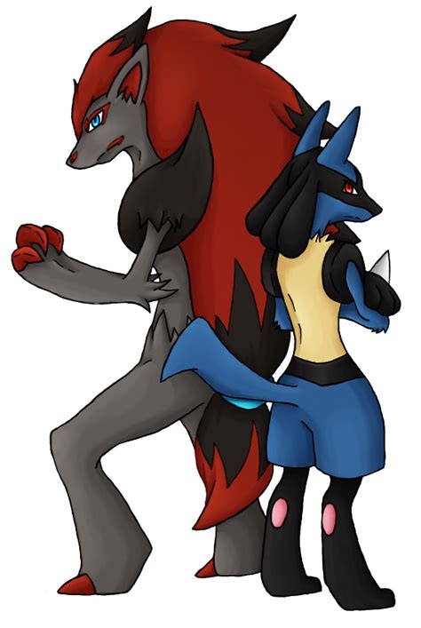 Zoroark And Lucario By Serenity Dragoness On Deviantart