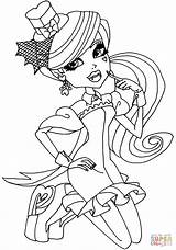 Coloring Draculaura Monster High Pages Supercoloring Drawing sketch template