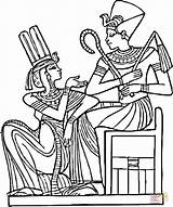 Egyptian Pharaohs Pharaon Pharaoh Egipcios Faraones Egipto Egiziani Colorir Desenhos Dibujo Faraoni Pharaons Supercoloring Egito Egizi Malen Egyiptomi ägypten Stampare sketch template