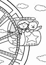 Coloring Pages Wheel Ferris Carnival Fair Rides State Watching Food Kids Printable Color Fun Print Little Getcolorings Popular Coloringhome sketch template
