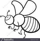 Bee Cartoon Coloring Vector Funny Drawing Illustration Stock Color Getcolorings Pages Getdrawings Alamy sketch template