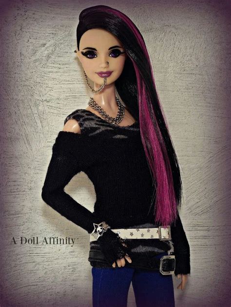 barbie punk ooak girl fashionista la girl barbie fashion