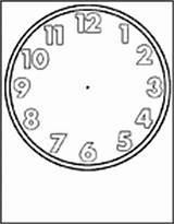 Coloring Time Clock Pages Fingers Lil Telling sketch template