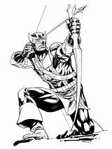 Hawkeye Coloring Pages Comic Book Avengers Drawing Colouring Marvel Printable Classic Atkins Lineart Logo Robert Comics Bishop Wars Star Colors sketch template
