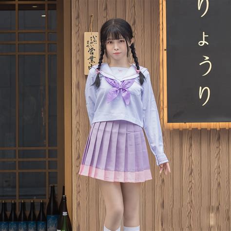 So Kawaii Japanese Girls School Jk Sailor Uniform Women Blouse Pleated