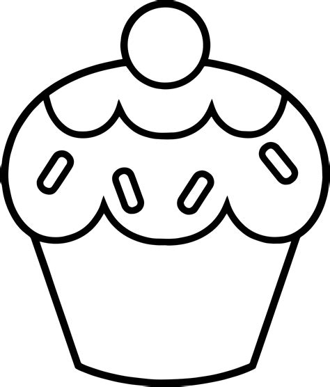 muffin coloring page  getdrawings