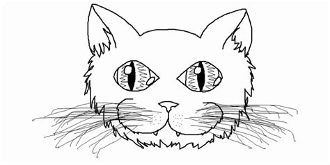 cat face coloring page beautiful  cat face template