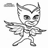 Pj Masks Coloring Drawing Printable Clipartmag Learning sketch template
