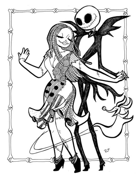 nightmare  christmas coloring pages  mkl