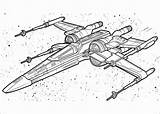 Coloring Wing Pages Starfighter Wars Star Drawing Drawings Popular Book sketch template
