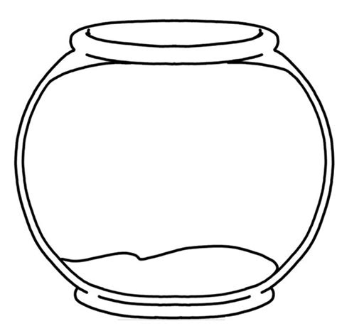 empty goldfish bowl clipart