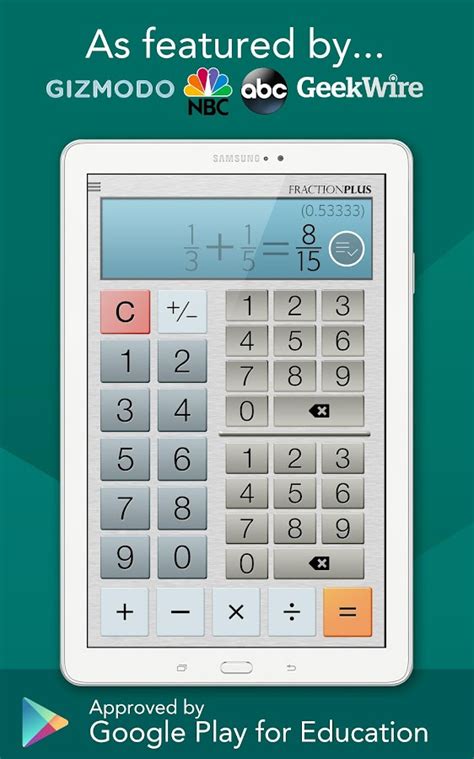 fraction calculator   android apps  google play