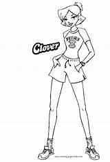 Totally Spies Coloring Pages Cartoon Color Character Kids Printable Sheets Print Found sketch template