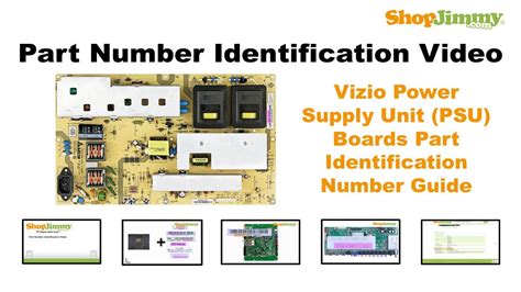 tv part number identification guide  vizio power supply unit psu boards lcd led plasma tvs