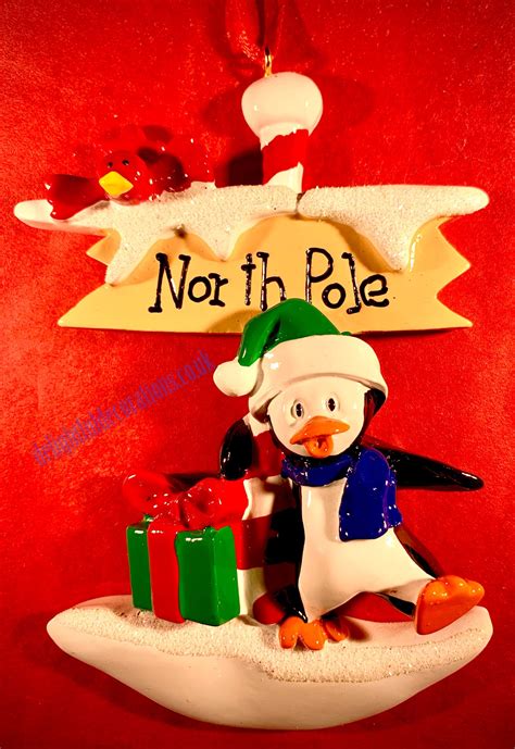 petey   north pole personalised christmas decoration