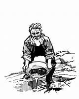 Gold Panning Drawing Getdrawings sketch template