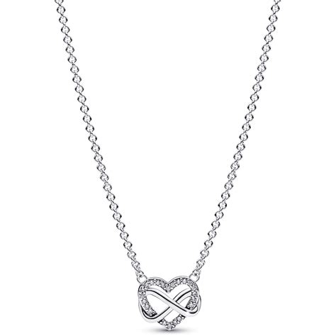 pandora sparkling infinity heart collier necklace  francis