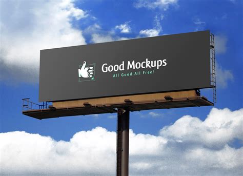 realistic outdoor advertising billboard mockup psd good mockups