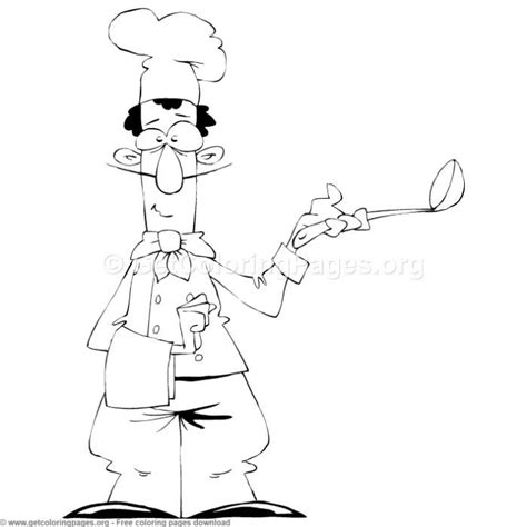 chef coloring pages getcoloringpagesorg coloring coloringbook