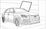 Coloriage Colorbook Q8 Audi4addict Gratuitement sketch template