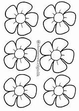 Blumen Flor Petalos sketch template