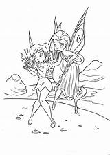 Tinkerbell Coloring Pages Printable Friends Kids Color Sheets Print Fairy sketch template