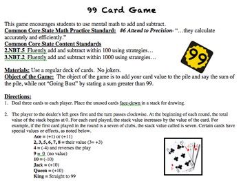 math card game  becky berg tpt