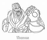 Thanos Endgame sketch template
