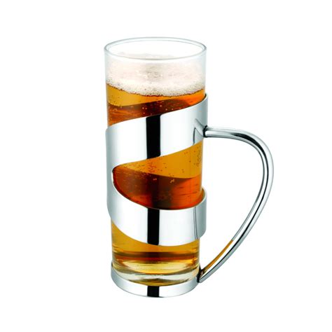 beer mug  steel sleeve nuvo accents serving pieces touch  modern