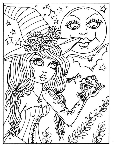 hocus pocus witches printable coloring pages  adults etsy witch