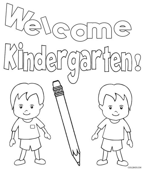 printable kindergarten coloring pages  kids kindergarten
