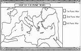 Map Ancient Rome Punic Wars Empire Civilizations Coloring Roman Template Pdf sketch template