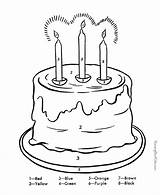 Color Number Coloring Printable Pages Library Clipart Cake sketch template