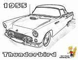 Thunderbird Mustangs sketch template