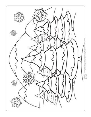 printable winter landscape coloring pages click  print