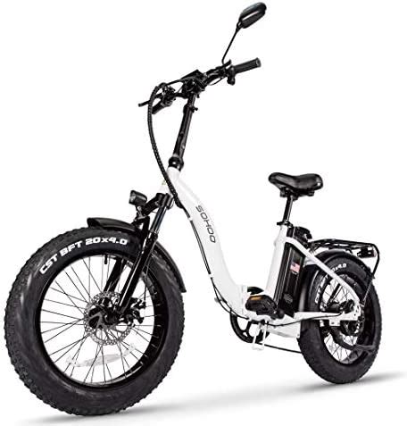 sohoo vwah   folding fat tire step  electric bicycle mountain  bike removable