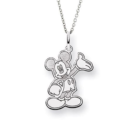 sterling silver mickey mouse pendant