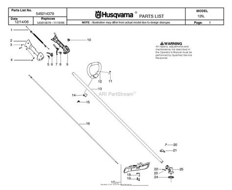Husqvarna 125l Parts Diagram