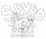 Spyro Coloring Pages Dragon Library Clipart Deviantart Popular sketch template