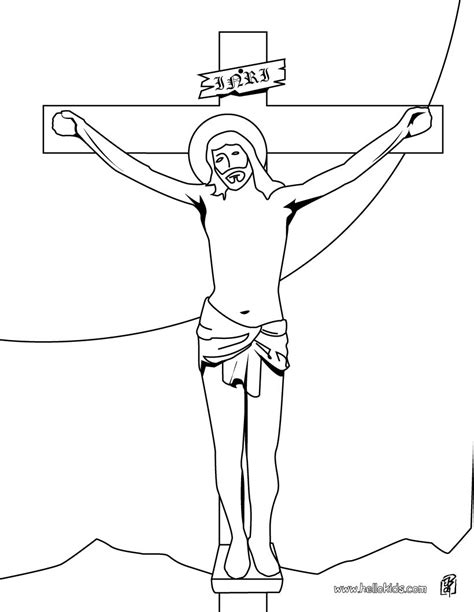 jesus   cross coloring pages hellokidscom