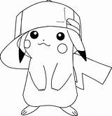 Pikachu Adorable sketch template