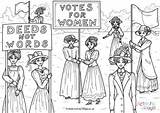 Suffrage Suffragettes sketch template