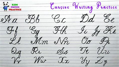 cursive alphabet  beginners alphabetworksheetsfreecom